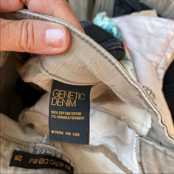 Genetic Bailey Colorblock Off White Beige Shorts in Hybrid 28 - Picture 7 of 11